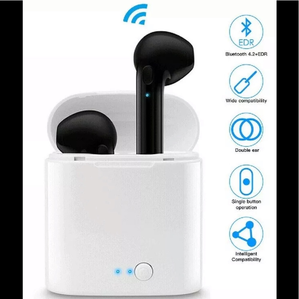 i7S Bluetooth 5.0 Wireless Earphone Head